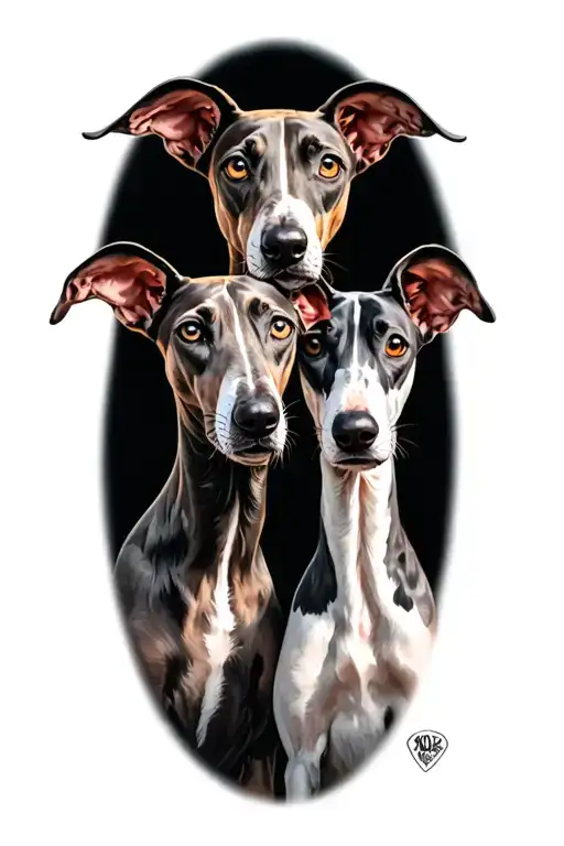 Two Whippets
