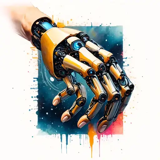 Creazione Di Adamo Two Hand And One Hand Robotic Second Hand Biology Science