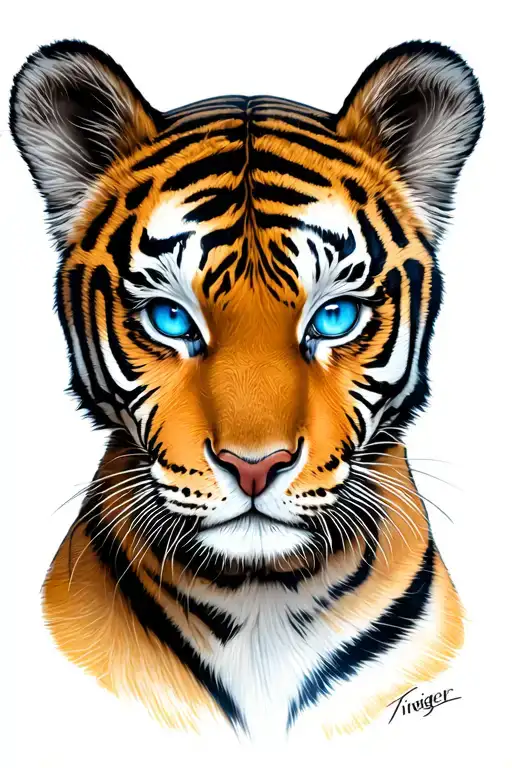 Tigger Whith Blue Eyes