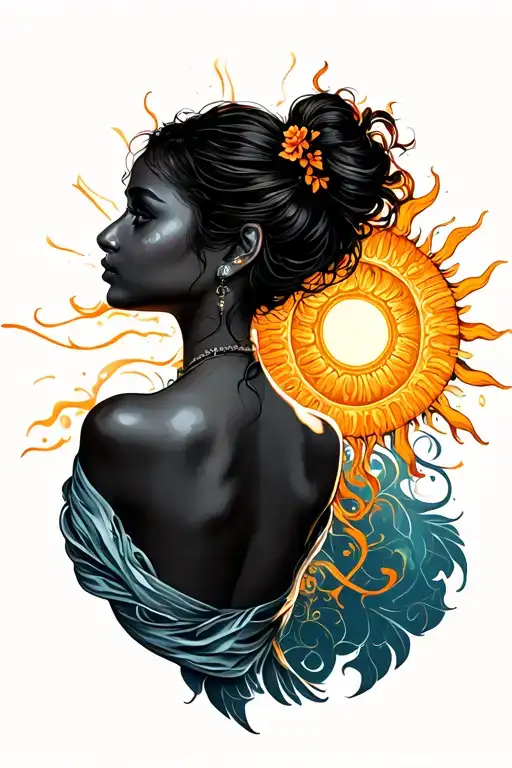 Sun Girl Back Profile