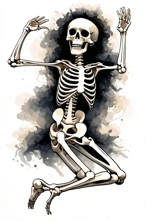 Skeleton Dancing Gracefully