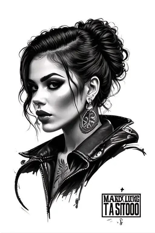 Female Gangster Woman's Head