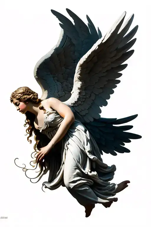 Angel With Wings Spread