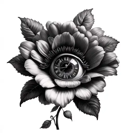 Flower Roman Watch Eye