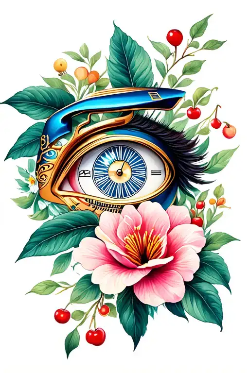 Cherry Flower Watch And Humbrest Eye Of Horus