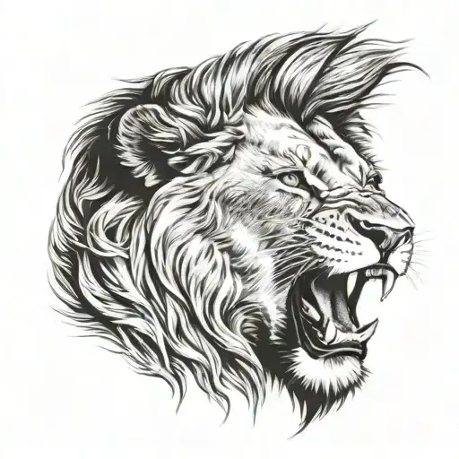 Lion Roaring