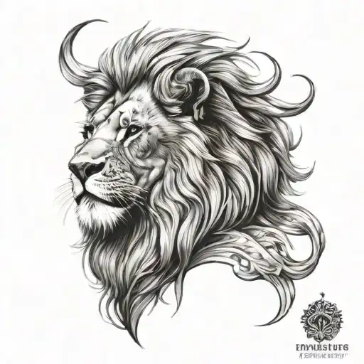 Graceful King Lion Forarm