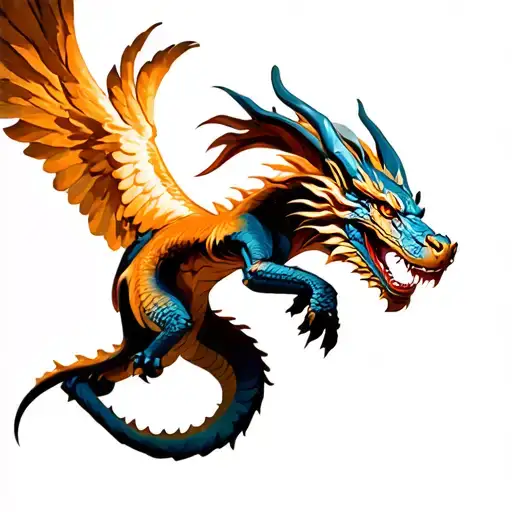 Aries The Dragon Flying