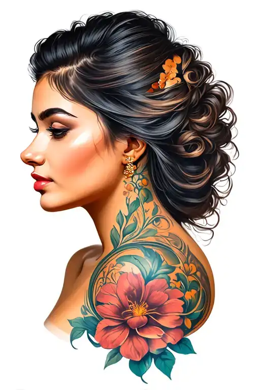 Side Profile Female Face