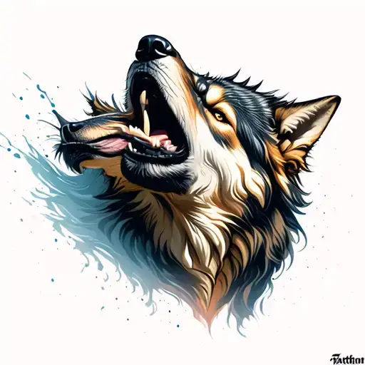 Running Wolf Howling