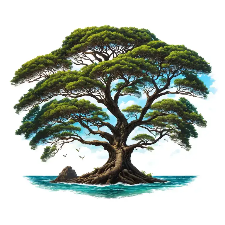 Island Blend Together To Form Family Tree