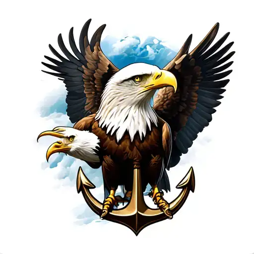 Bald Eagle And Anchor