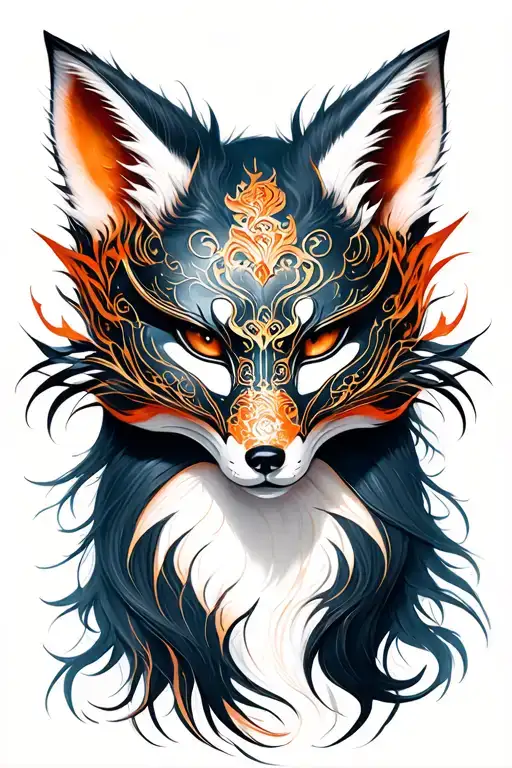 Kitsune With Hanya Mask