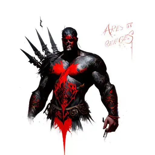 Ares With A Red And Black Cover