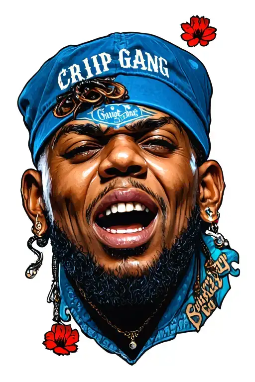 Crip Gang Finger Tatto
