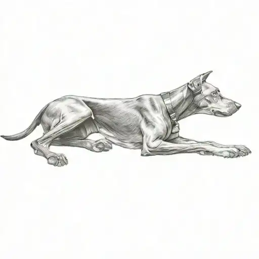A Doberman Pinscher
