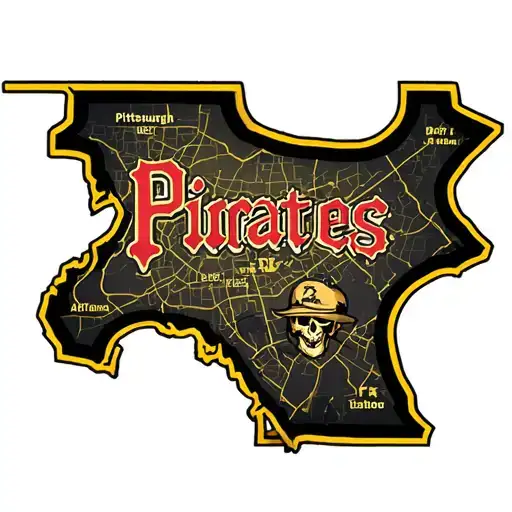 Pittsburgh Pirates Tattoo With Punjab Map