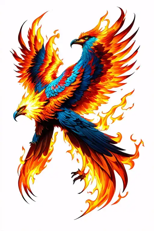 Phoenix In Flames Left Arm Sleeve