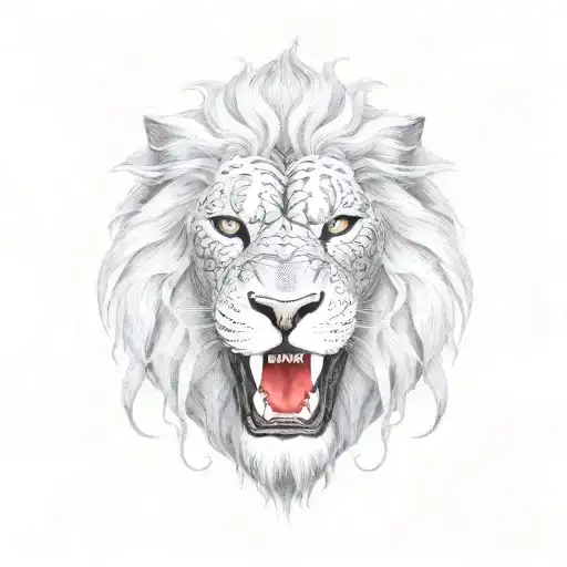 A Giant Snake With A Lion's Head