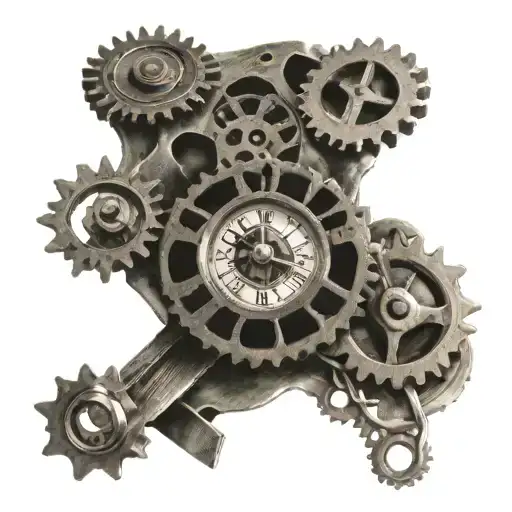 Cross And Clock Gears