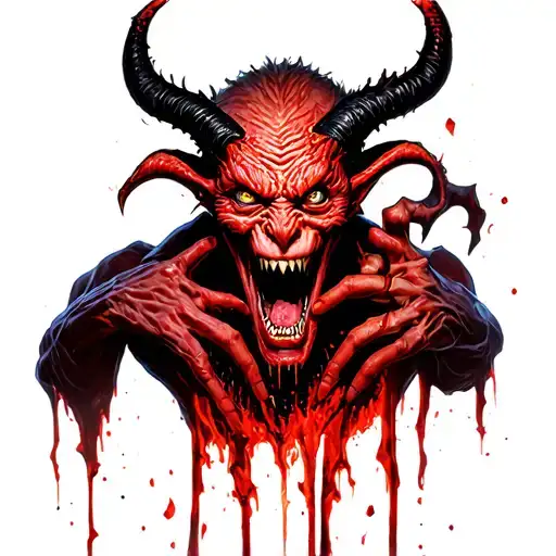 Demon Ripping Out Of Skin