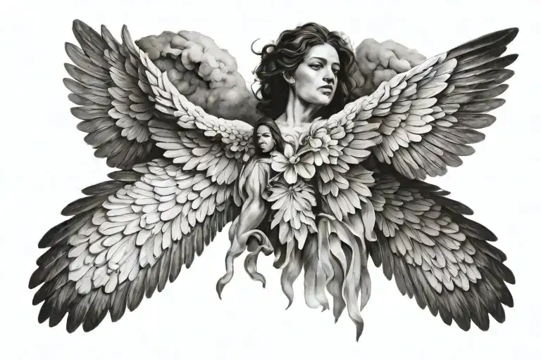 Angelic Wings Spread