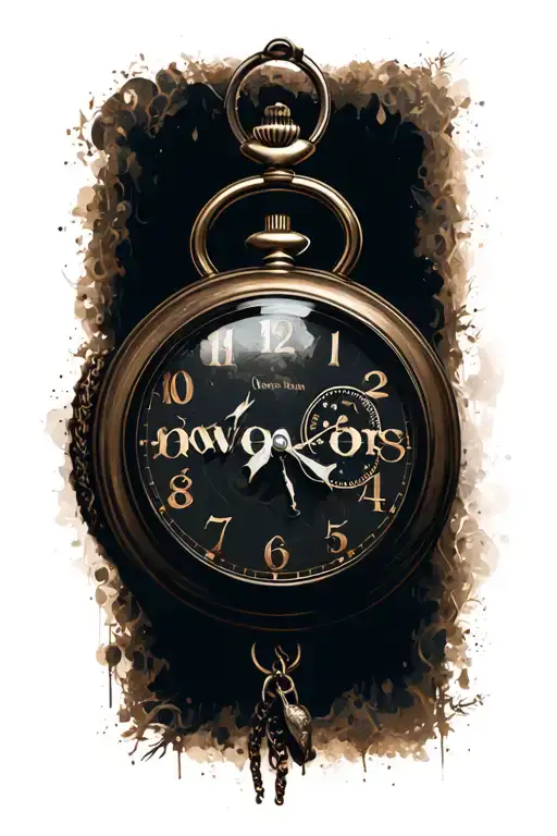 Owen Name With A Pocket Watch In The Background