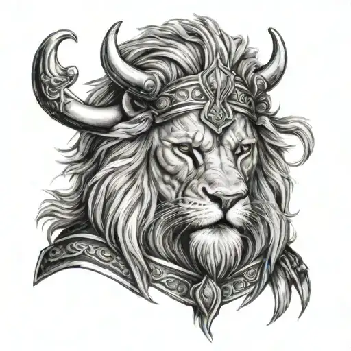 Lion Viking Warrior