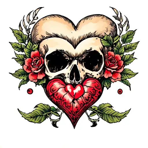 Sailor Jerry Style Heart