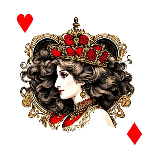 Queen Of Hearts Portrai