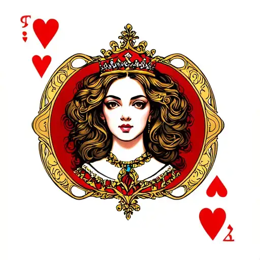 Queen Of Hearts Portrai