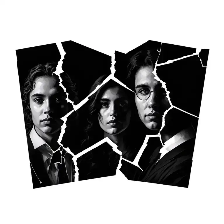 Broken Family Portrait