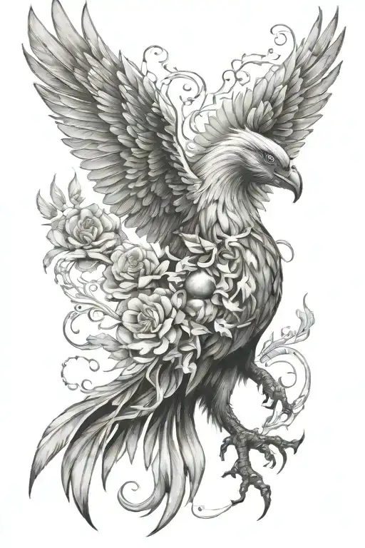 Raising Phoenix In Between The Chest Like In Between The Brests