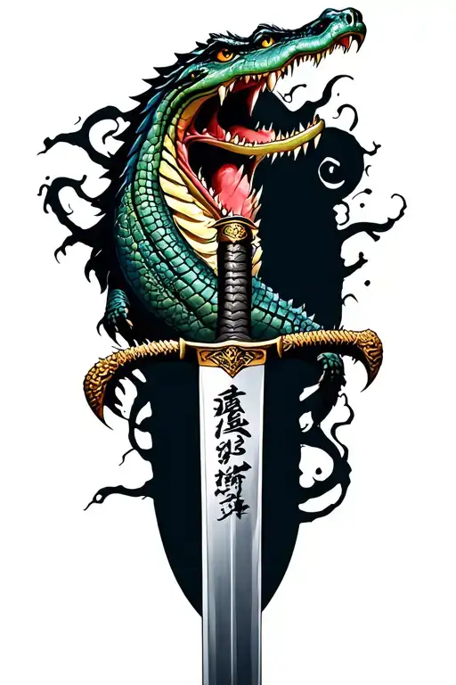 Alligator Samurai Sword