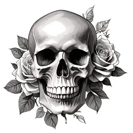 Skull And Roses