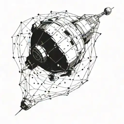 Abandoned Satellite On The Ground