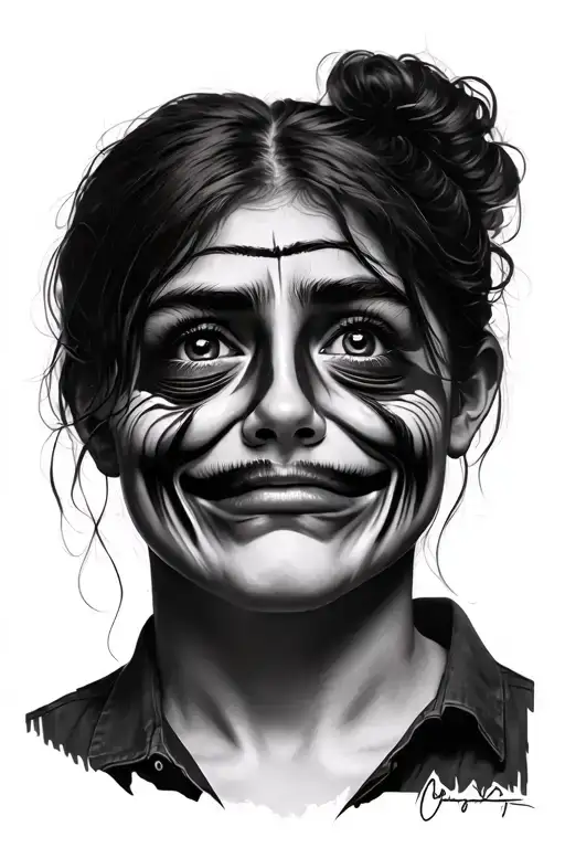 Bipolar Happy Sad Face