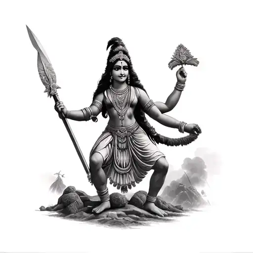 Krishna In Kurukshethra Battle Field