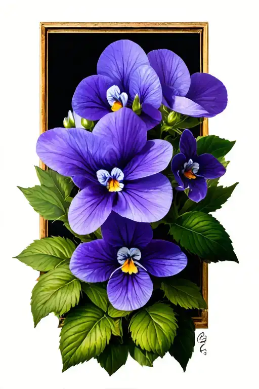 Hawthorne And Violets