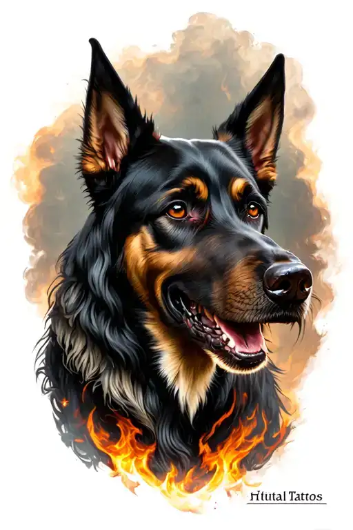 Arm Sleeve With Hell Hounds