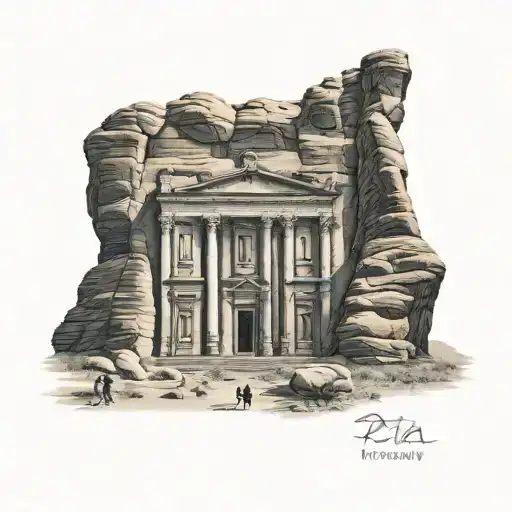 Petra Treasury Jordan Temple