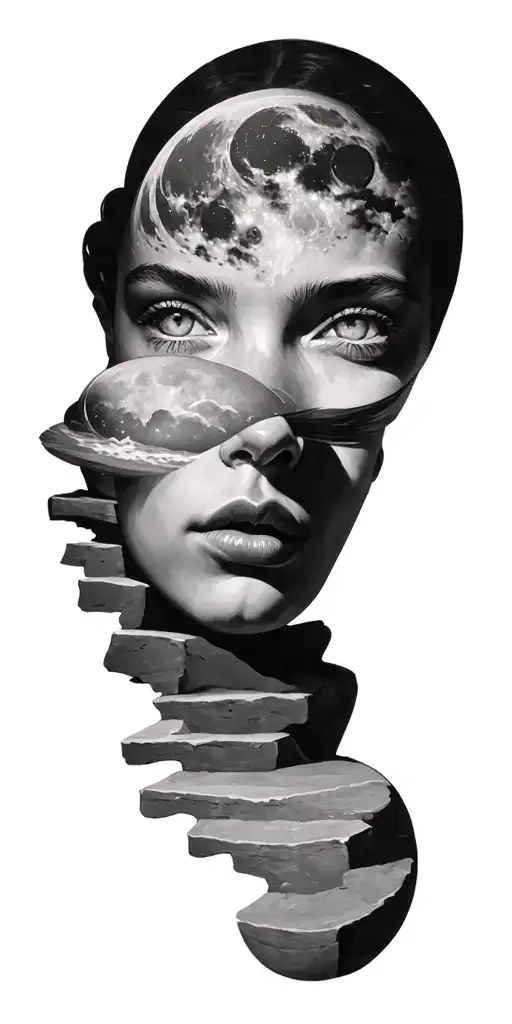 Sky Steps Moon Face Orb