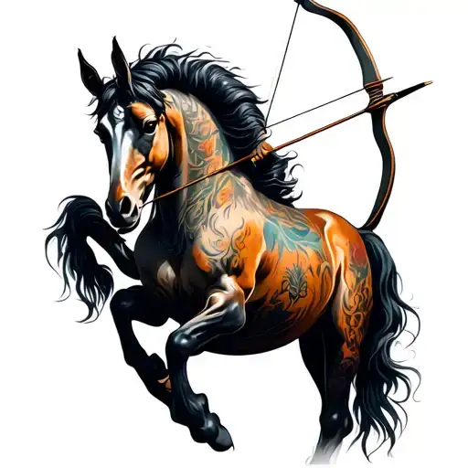 Centaur Bending A Bow