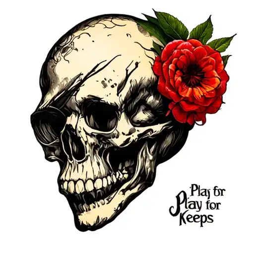 Play For Keeps Tattoo Design