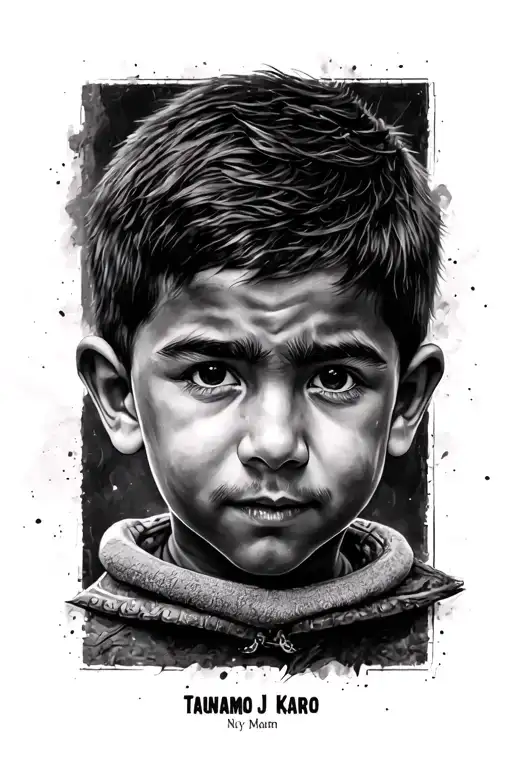 My Son's Name Written Taunamo J Karo