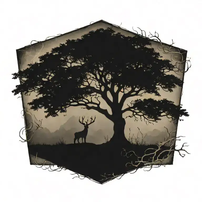 Tree Of Life Half Burnt