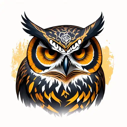 Gothic Owl With Skeleton War Face Paint Palette