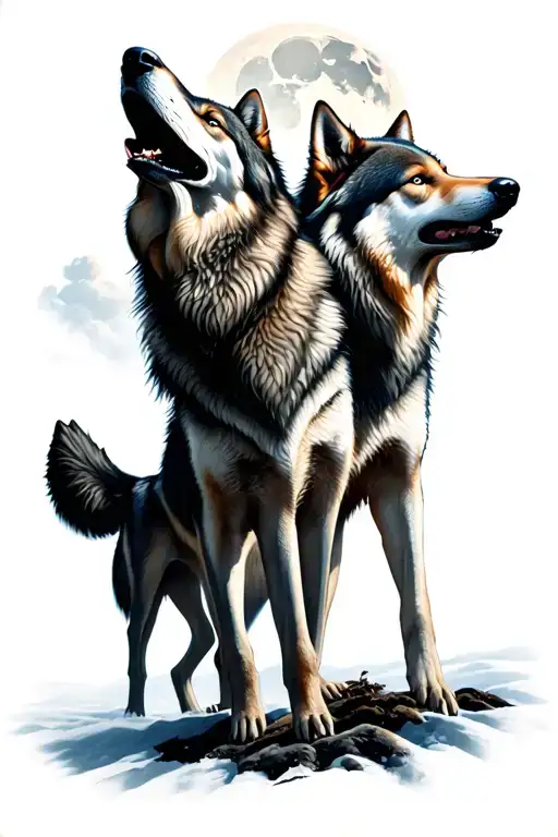 Wolves Howling At The Moon