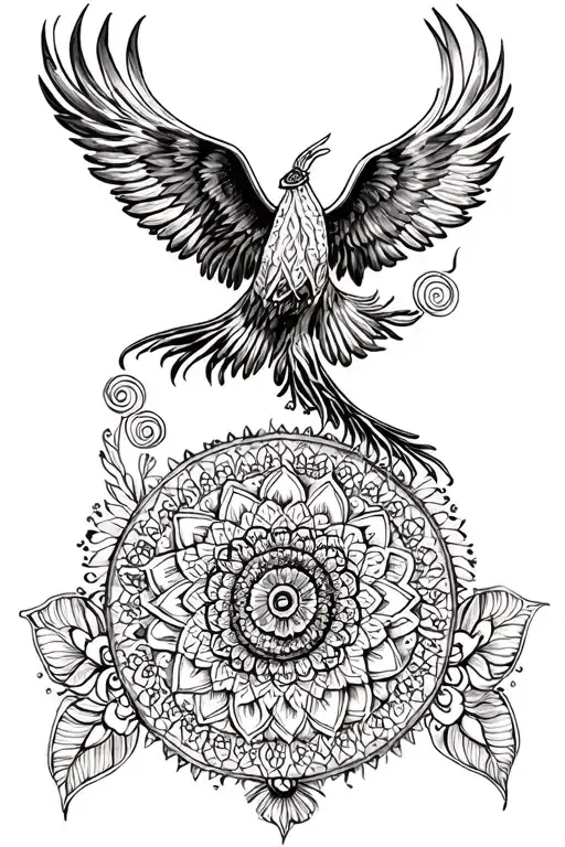 Mandala Design Incorporating Elements