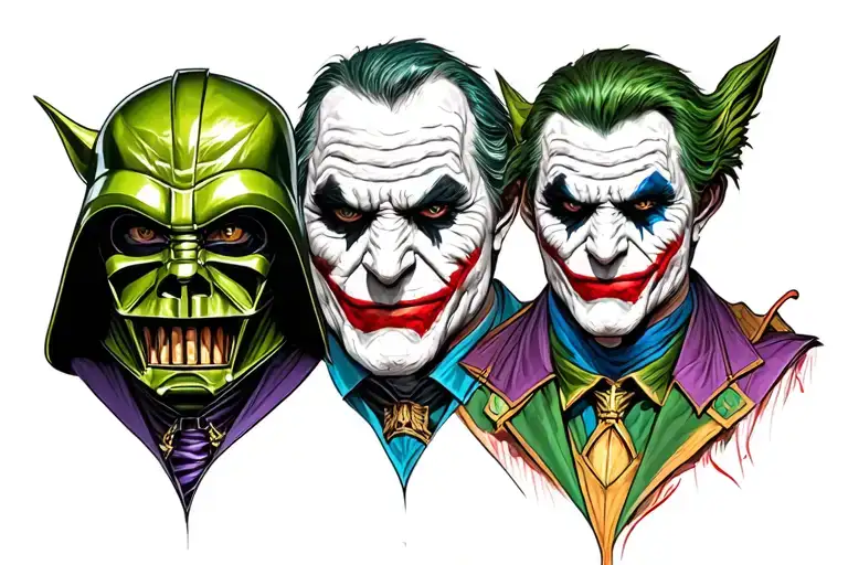 Dr Facillier Green Goblin Darth Vader Tai Lung Joker